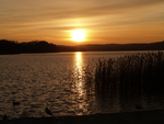 Sonnenuntergang am Schmachter See